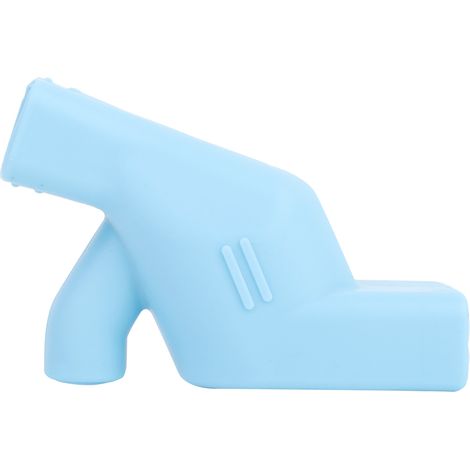 Bec de robinet en silicone extensible pour lavabo, adapté aux enfants pour se laver les mains - Bleu (1/5)