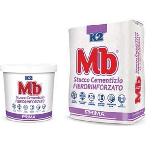 K2 mb rasante stucco in polvere cementizio fibrato - 6 pz