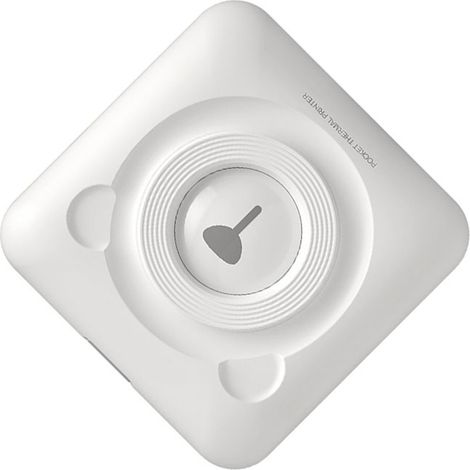 Imprimante mini-imprimante thermique Bluetooth Aili Bear Meow Meow pour téléphone portable, blanche. (1/4)