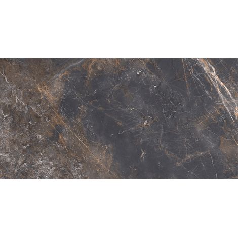 Mexen Visby Black grès émaillé rectifié G1, carreau mural-salon 120 x 60 cm, carving - TL428-120-060-02 (1/4)