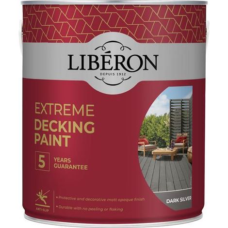 Extreme Decking Paint Dark Silver 2.5 litre - LIB126140