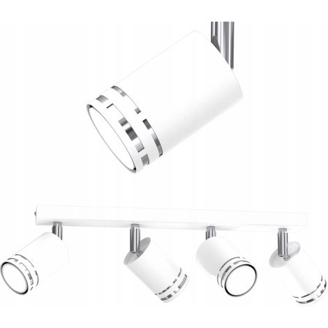 PLAFONNIER BLANC CHROME MOBILE LED GX53 RÉFLECTEUR SPOT POLONAIS (1/5)