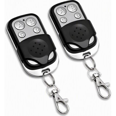 2PCS Telecommande Portail, 433 MHz Code Fixe Bip, Garage Universelle (1/5)