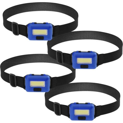 4morceau dirigéLampe frontale torche, adaptée aux adultes et aux enfants. ÉPIProjecteurs, phares ultra-lumineux, bleus