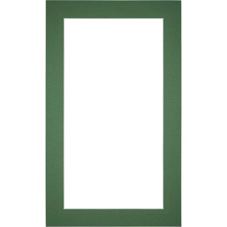 yd. - Cadre photo 30x50 - Vert foret - Carton sans acide 630 g/m² - (1/4)