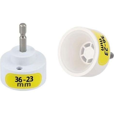 Embout pour machine de capsulage – Tête de capsulage de bouteilles électrique – Adaptateur de perceuse à sceller pour machine à capsuler les bouteilles électriques 6,35 mm (23–36 mm) (1/5)