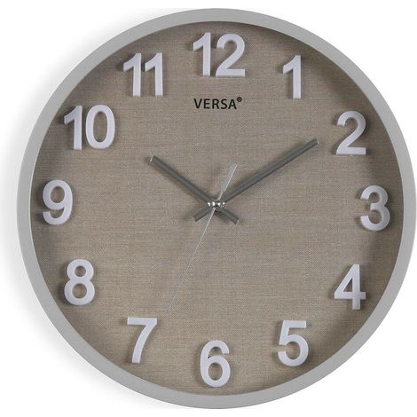 RELOJ PARED REDONDO VESTA GRIS (1/3)