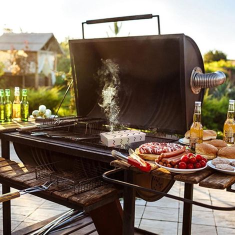 Smoker Box - Boîte À Chips En Acier Inoxydable - Pour Grill Et Fumoir - 22 x 10 cm - 1 Pièce (1/5)