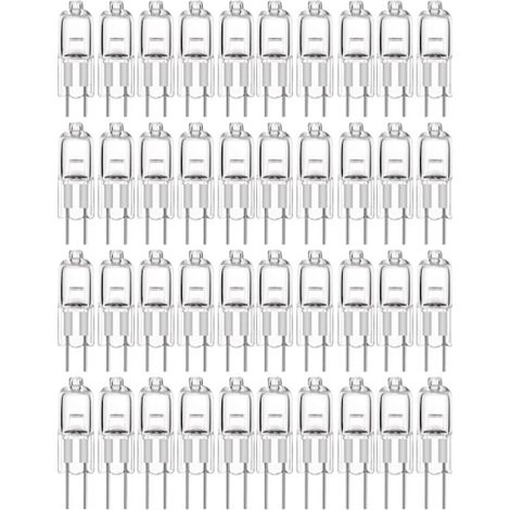 Confezione da 20 lampadine alogene G4 da 10W 12V - Luce bianca calda (1/4)