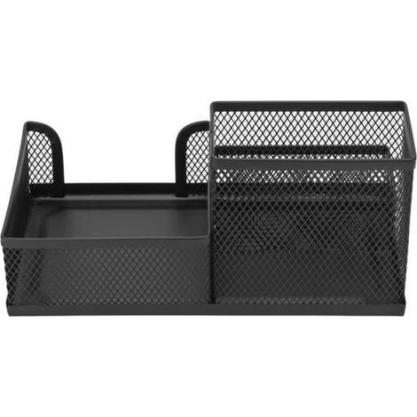 Organisateur de stylo de bureau - - 3 compartiments - Métal robuste (1/4)