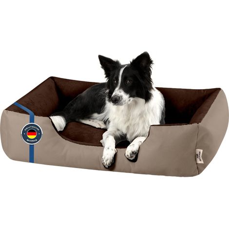 Lit pour Chien L - Oreiller - Panier - Canapé - Housse Amovible, Lavable, pour Moyen-Petits Chiens (1/5)