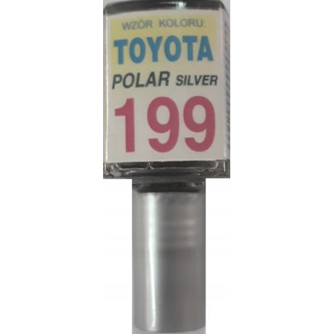 Reparación de arañazos en la pintura del Toyota 199 color plata polar, 10 ml arasystem (1/5)