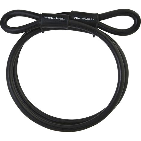 Master Lock 49EURD cable antirrobo negro 3 m acero 10 mm