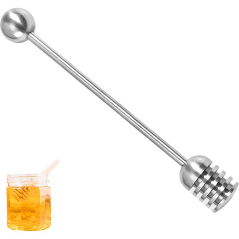 Cuillère À Miel - Bâtonnet De Service En Acier Inoxydable Alimentaire - Pour Pots De Miel Et Sirops - 16 Cm - 1 Pièce (1/5)