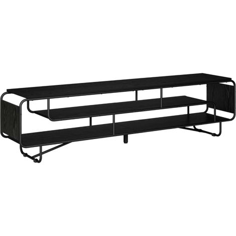Meuble TV 180 x 36 x 45 cm Chêne noir Bois d'ingénierie vidaXL (1/5)