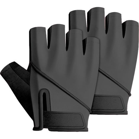 Par de guantes de fitness transpirables con palma antideslizante, ajustables para entrenamiento con pesas y deportes de interior. (1/5)