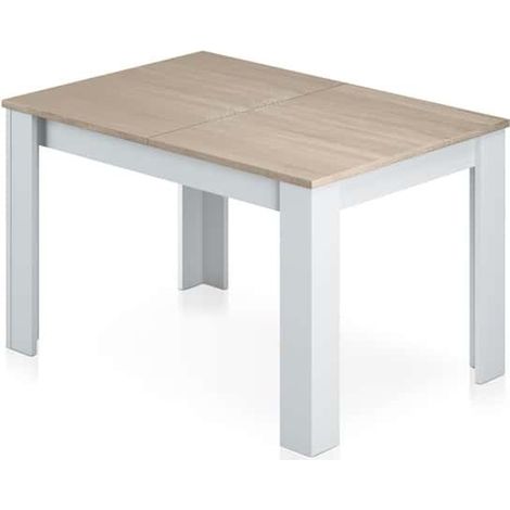 Tavolo da pranzo allungabile in rovere canadese e bianco (1/5)