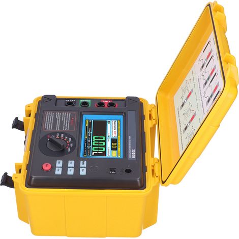 Testeur numérique de résistance d'isolement haute tension, mégohmmètre 10 kV, prise UE, 100-240 V (1/5)