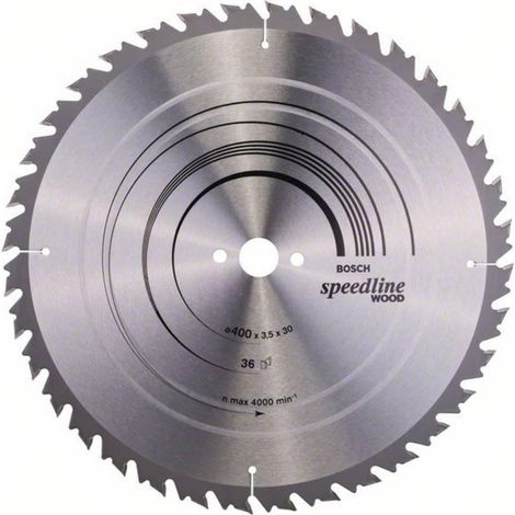 Hoja de sierra circular Speedline Wood AD 400mm Z.36 herramienta taladro 30mm corte W.3.5mm HM