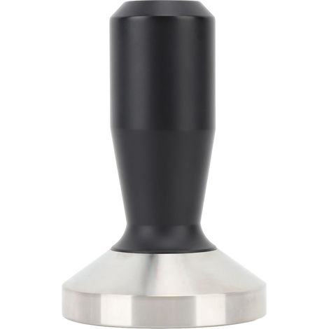 Pressino per caffè da 58 mm con impugnatura ergonomica, in acciaio inox, accessorio per portafiltro della caffettiera, nero. (1/5)