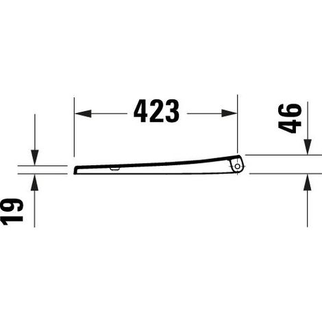 DURAVIT 0022990000 Siège WC universel en D, profond, 438 mm Ülap (1/4)