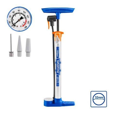 WADFOW Handpumpe mit Manometer, Größe Ø32x390mm, Hochdruck, kompatibel mit Ventilen (1/3)