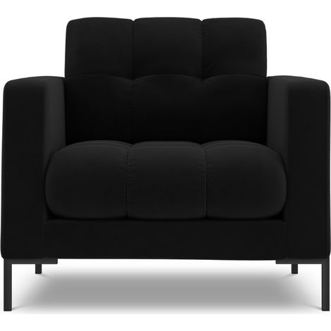 Fauteuil en velours noir (1/5)