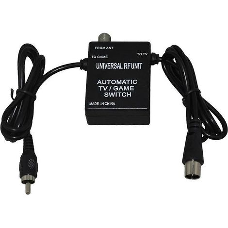 Adaptateur RF 3 en 1 avec câble et commutateur de jeu TV automatique pour NES, SNES et SEGA Genesis (1/5)