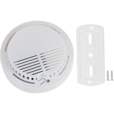 Détecteur De Fumée - Photoélectrique - 80 Db - Pour Prévention Incendie - Autonome Sur Pile 9 V - Diamètre 107 Mm - 1 Pièce