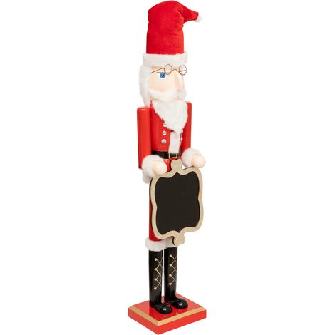 Figurine Casse-Noisette Père Noël avec ardoise H 90 cm - Feeric Christmas (1/2)