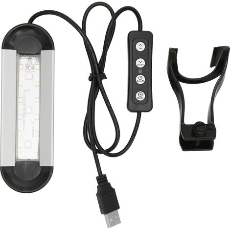 Lampe LED pour aquarium, 6W, spectre complet, clip réglable, pour poissons et plantes aquatiques.-AquaForge (1/5)
