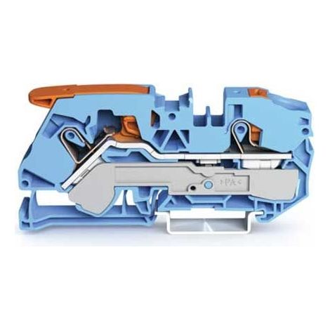 WAGO TOPJOB®S BORNE DE PASSAGE À LEVIER 2 FILS 16MM² BLEU - 2116-5204