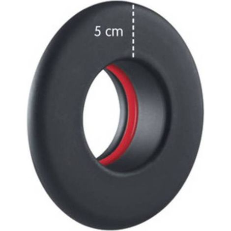 ROSONE P/STUFA A PELLET CORONA  5 CM D  8 CM NERO OPACO