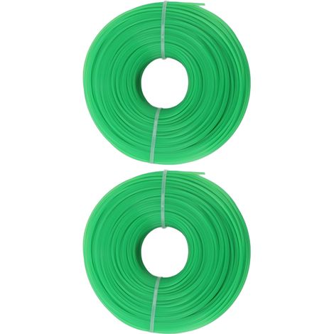 bobines de fil nylon pour coupe-bordures électrique, 100 mètres, 1,6 mm, vert (1/5)