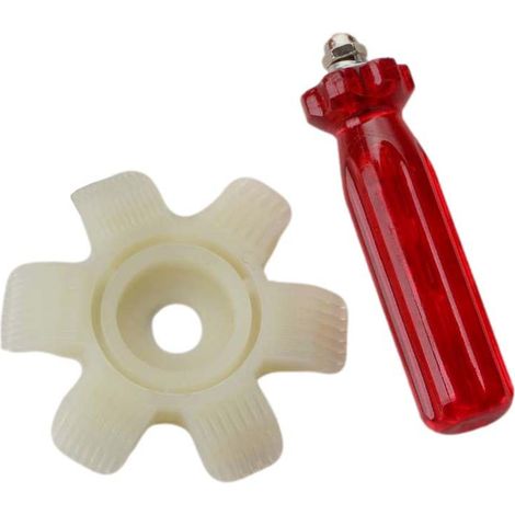 Brosse de nettoyage pour condenseur à ailettes en plastique blanc, outil de dépoussiérage pour radiateur et échangeur thermique