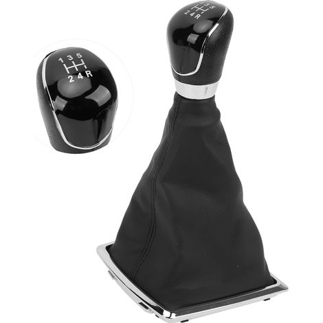 Schaltknauf für manuelle Schaltung mit Schutzhülle aus PU-Leder für Ford Focus MK2 (2005-2011). (1/5)