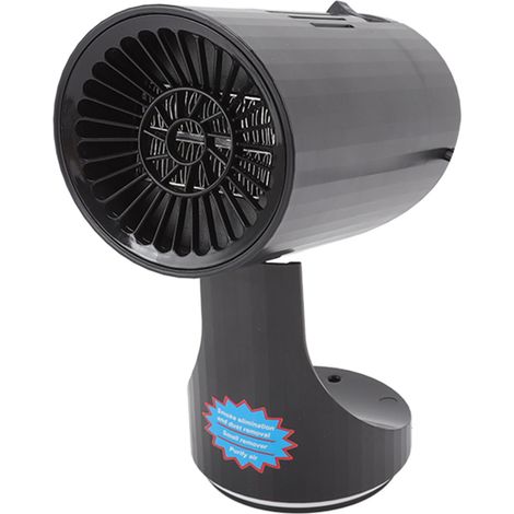 Chauffage de voiture portable avec fonction allume-cigare, désembueur et dégivrage, chauffe rapide et froide. Base rotative. (1/5)