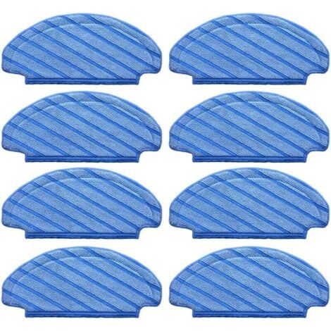 FOREHILL Lot de 8 serpillères lavables de rechange compatibles avec Ecovacs Deebot T8, T8+, T8 Aivi, N8, N8 Pro, N8 Pro+, robots aspi (1/4)