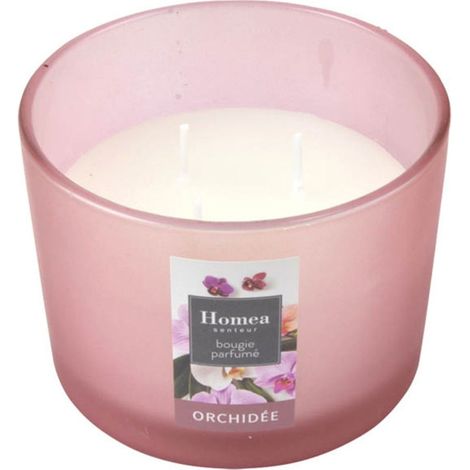 Bougie Verrine Parfumée "Essentiel II" 11cm Orchidée (1/3)