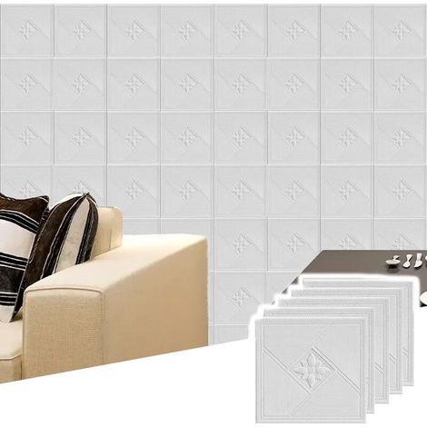 [NIEMALS VERWENDET] 3D-Deckenaufkleber-Muster – 20er-Packung dicke, wasserfeste, selbstklebende Aufkleber im europäischen Zierstil