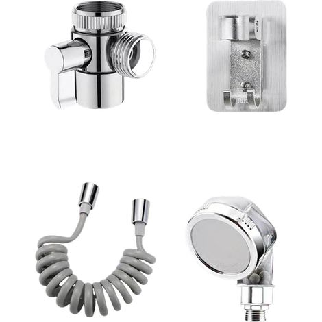 Pulvérisateur De Robinet - Douche Manuelle - Acier Inoxydable - Raccord Fileté Femelle 1/2 Pouces - Cuisine Salle De Bain Lavage Cheveux Animaux Bidet - 1 Pièce (1/5)