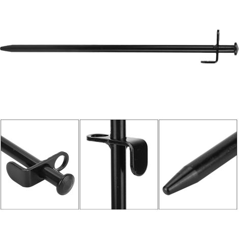 lange Stahl-Zeltnägel für Camping, Strand und Wandern (30 cm)