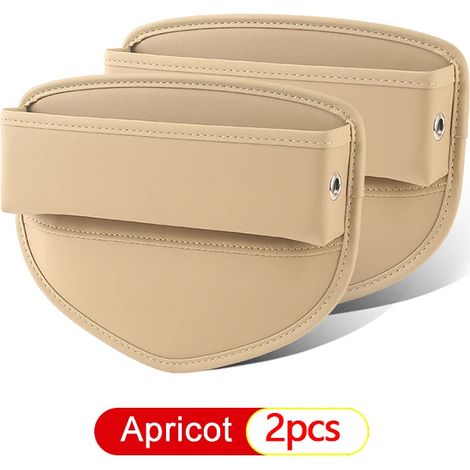 (Abricot, lot de 2) Accessoires de rangement pour l'espace entre les sièges arrière des BMW Série 7 E38 E65 E66 E67 F01 F02 F03 F04 G11 G12 730Li 740Li 750Li 760Li 740d (1/5)