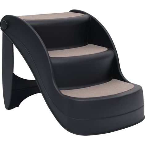 Escalier pliable à 3 marches pour chiens Noir CFW286519 (1/5)