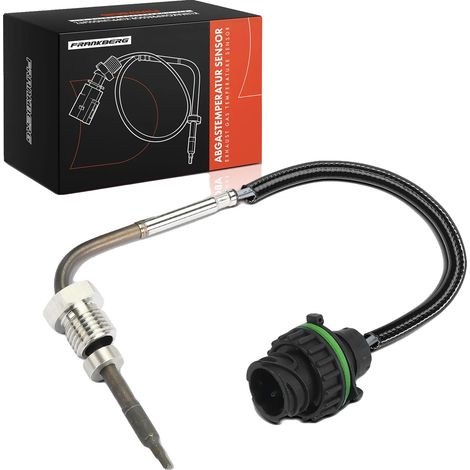 Sensore di temperatura, sensore PTC, lunghezza cavo 290 mm, 2 contatti del connettore, filettatura M14 x 1.5, colore del connettore nero. (1/5)