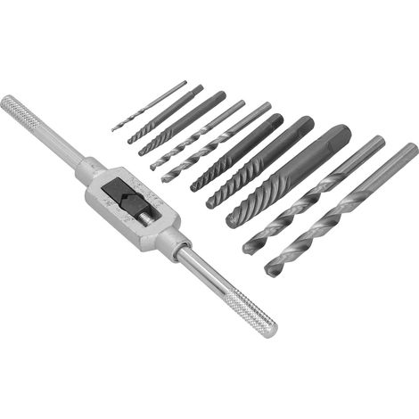 11-teiliges Set zum Ausdrehen kopfloser Schrauben für Holzbearbeitung, zum einfachen Entfernen beschädigter Bohrer (3–18 mm) (1/5)