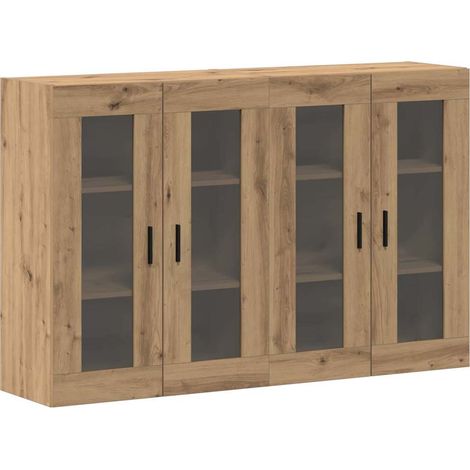 2 pcs Buffet，Bahut， Armoires Murailles chêne artisanal 69,5 x 34 x 90 cm CFW44867 (1/5)