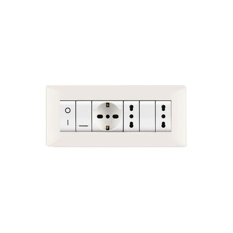 PLACCA LIFE Q LIVING PLAST BIANCO               7P- 1,0 pz