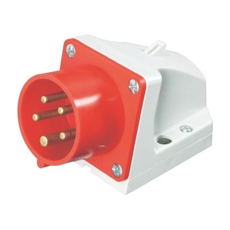PCE Enchufe mural CEE 16 A rojo robusto IP44