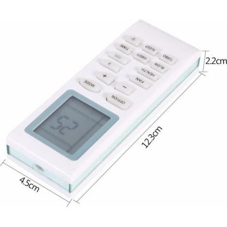 Télécommande Climatiseur - Commande Infrarouge - Pour Climatiseurs Muraux - Fonctionne Avec Batteries CR2025 - 1 Pièce (1/4)